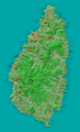 St Lucia map