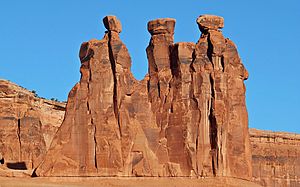 The Three Gossips in Arches National Park
