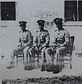 Three BVRC Senior NCOs at Royal Naval Dockyard Bermuda ca 1940