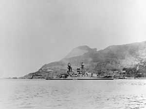 USS Oklahoma (BB-37) at Gibraltar in April 1936