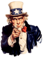 Uncle Sam (pointing finger)