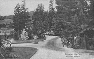 Visitors at Washington Park in Portland, Oregon, circa 1909 (AL+CA 1788)