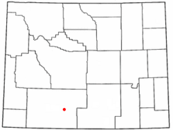 Location of Table Rock, Wyoming