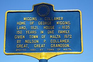 Wiggins-Collamer House marker