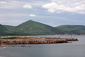 Wilkie Sugar Loaf Mountain in Victoria County, Cape Breton Island, Nova Scotia, Canada