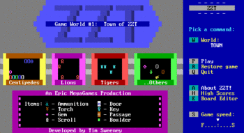 ZZT Title screen.gif