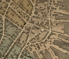 1814 NorthSquare Boston map Hales
