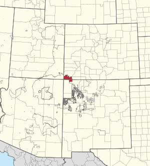 Location of the Ute Mountain Reservation