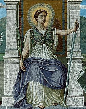 A mosaic LAW by Frederick Dielman, 1847-1935