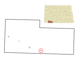 Location of Haynes, North Dakota