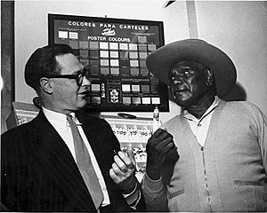 Albert Namatjira and William Dargie circa 1950