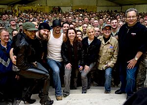 All together- Tichina Arnold, Zack Brown, Kid Rock, Kathleen Madigan, Kellie Pickler, John Bowman and Lewis Black