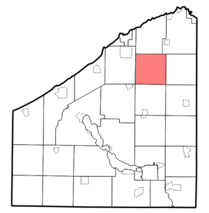 Location within Chautauqua County