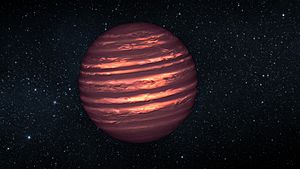 Artist’s conception of a brown dwarf like 2MASSJ22282889-431026