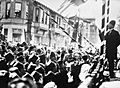 Atatürk 1924'te Bursa halkına hitap ediyor