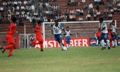 Bangladesh and India in action during the 1997 SAFF Gold Cup