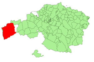 Location of Karrantza within Biscay