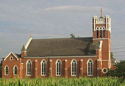 St Joseph Catholic Church in northern Blakeslee
