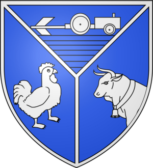 Blason ville fr Domsure (Ain)