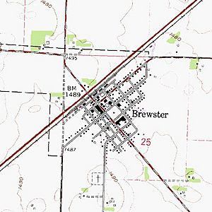 Brewster, MN, topo map