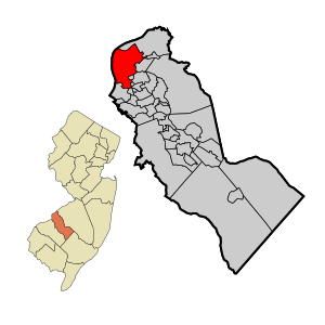 Location within Camden County