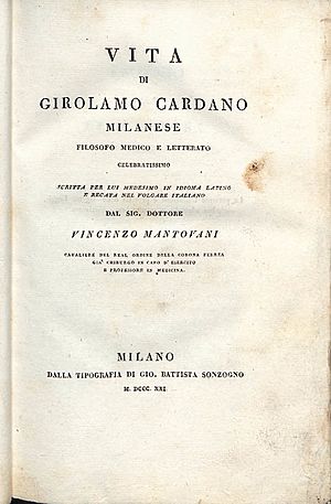 Cardano - De propria vita, 1821 - 698063 F