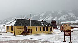 The old Union Pacific depot in Centennial, now a museum.