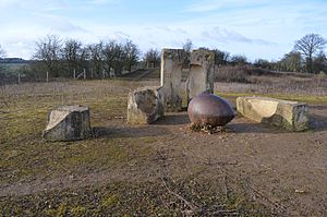 Changing Places, sculpture by Andrew Mckeown on Waterford Heath 2