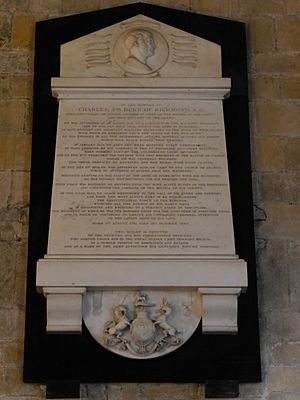 Charles Gordon-Lennox, 5th Duke of Richmond memorial, Chichester Cathedral, July 2015 01