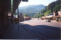Main street of Cherokee