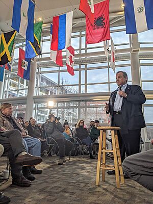 Chris Christie Flag Room Young Student Center Keene State College Blake Street Keene NH December 2023 21