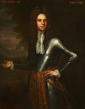 Colonel John Corry (1666–1726), MP, in Armour, by Thomas Pooley NTII CACO 227698.jpg