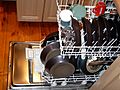 Dishwasher with dishes