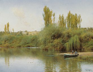 Emilio Sánchez-Perrier Bank of the Guadaira with Boat