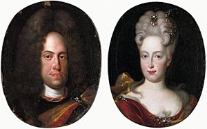 Emperor Charles VI and his wife Empress Elisabeth Christine