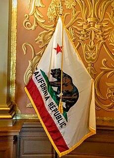 Flag of California at the State Capitol in September 2016