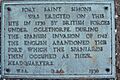 Fort Saint Simons marker, Georgia, US