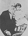Godfrey Rhodes and daughter