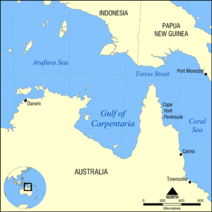 Gulf of Carpentaria map