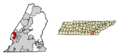 Hamilton County Tennessee Incorporated and Unincorporated areas Signal Mountain Highlighted 4768540