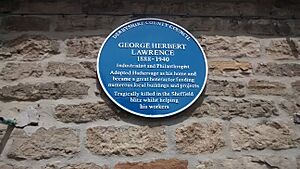 Hathersage George Lawrence plaque