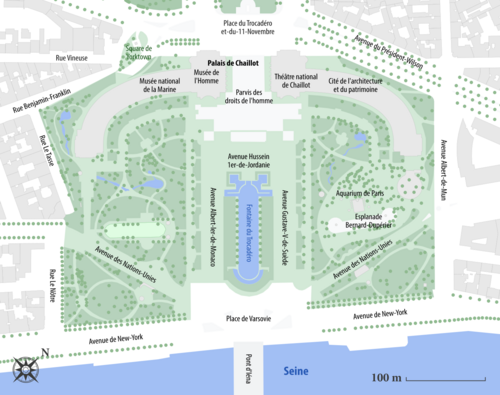 Jardins du Trocadéro - OSM 2021