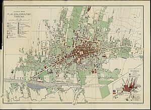 Landscape plan of the city of Tarnow, 1931
