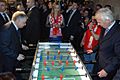 Lech Kaczyński vs. Leo Beenhakker play table football