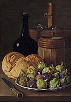 Luis Meléndez - Still Life with Figs and Bread - Google Art Project