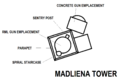 Madliena Tower map