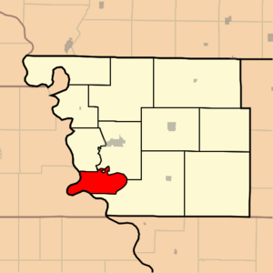 Map highlighting Benton Township, Atchison County, Missouri.svg