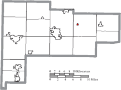 Location of Uniopolis in Auglaize County