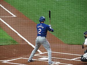 Marcus Semien, Texas Rangers 9, Tampa Bay Rays 3, Tropicana Field, St. Petersburg, Florida (53626863859)