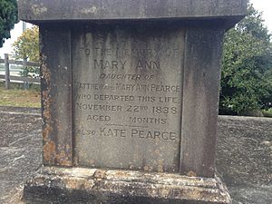 Mary Anne Pearce memorial